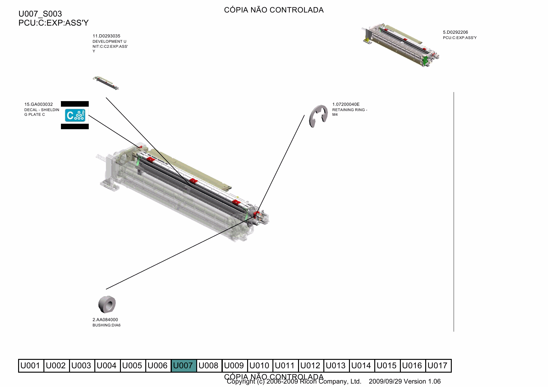 RICOH Aficio C4000 C5000 D027 D029 Parts Catalog-6